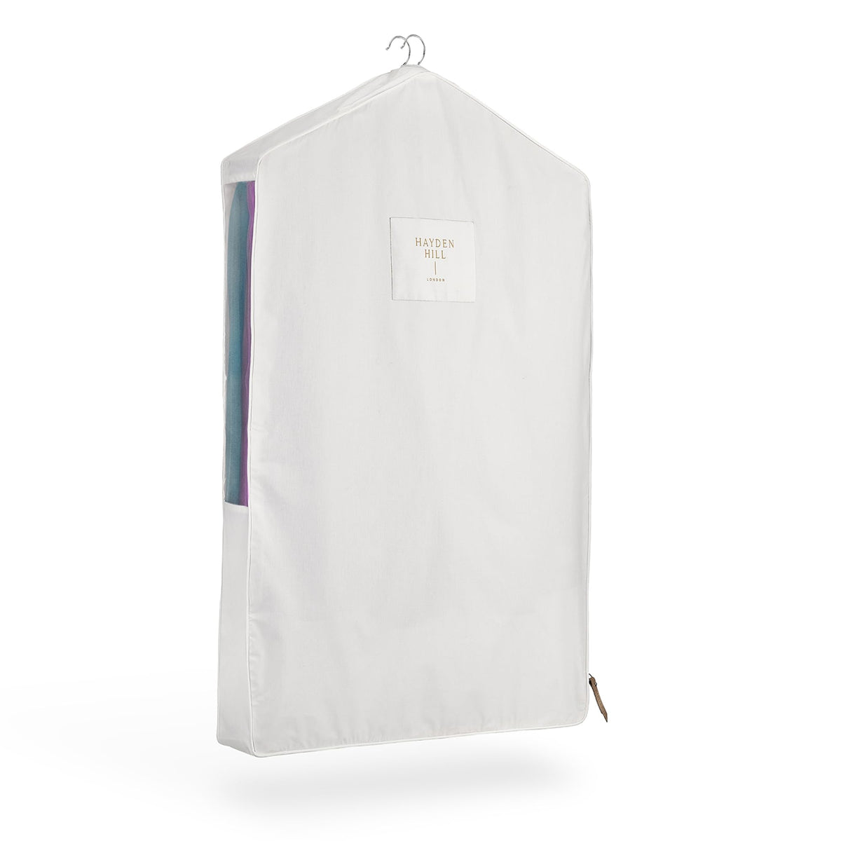 Hayden Hill Luxury Organic Cotton Garment Bag for Hanging Clothes Short 40"