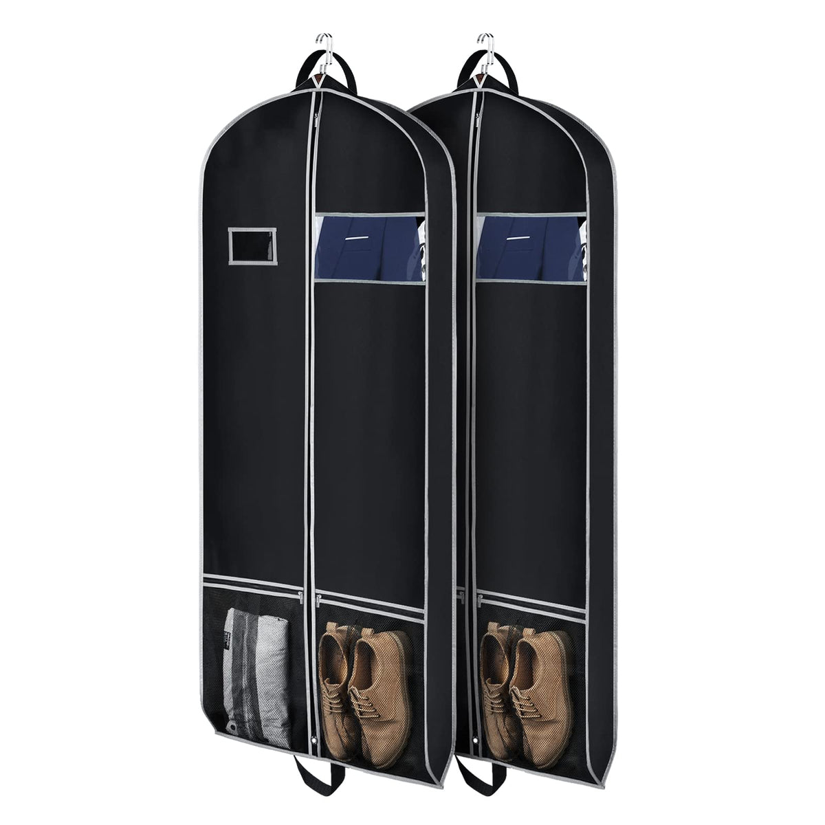 Zilink Long Garment Bags for Dresses Coat Bags for Travel & Storage 60 in