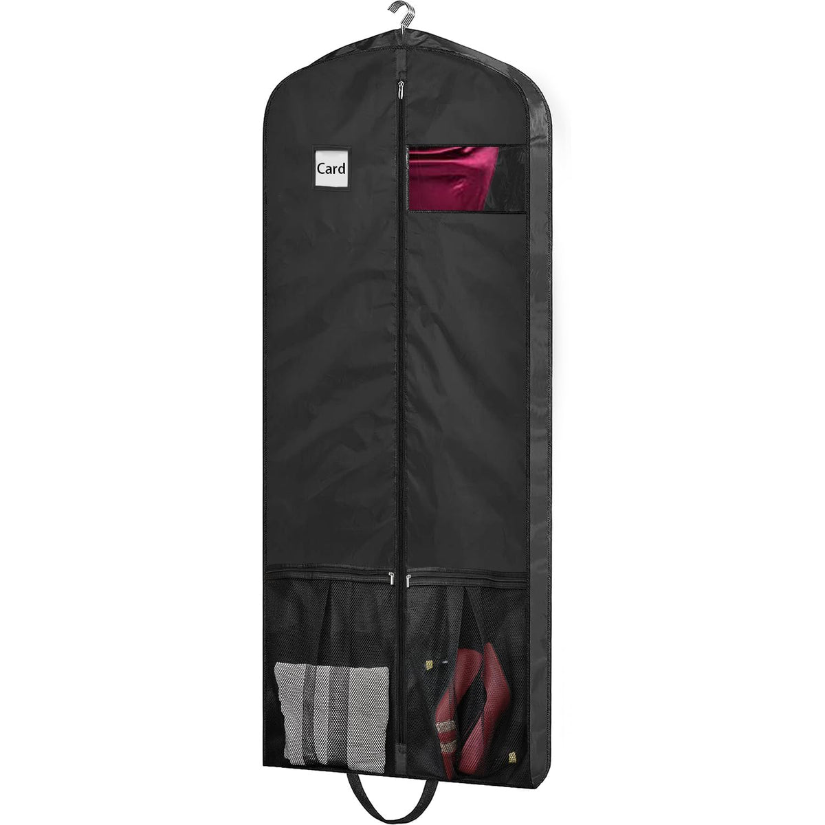 43" Heavy Duty Garment Bags for Travel 6.5" Gusseted Suit Bags for Closet Storage 2 Handles Hanging Clothes Bag with Pocket Mens Suit Cover for Shirts, Coats, Dresses, Suit Holder, 2 Pack