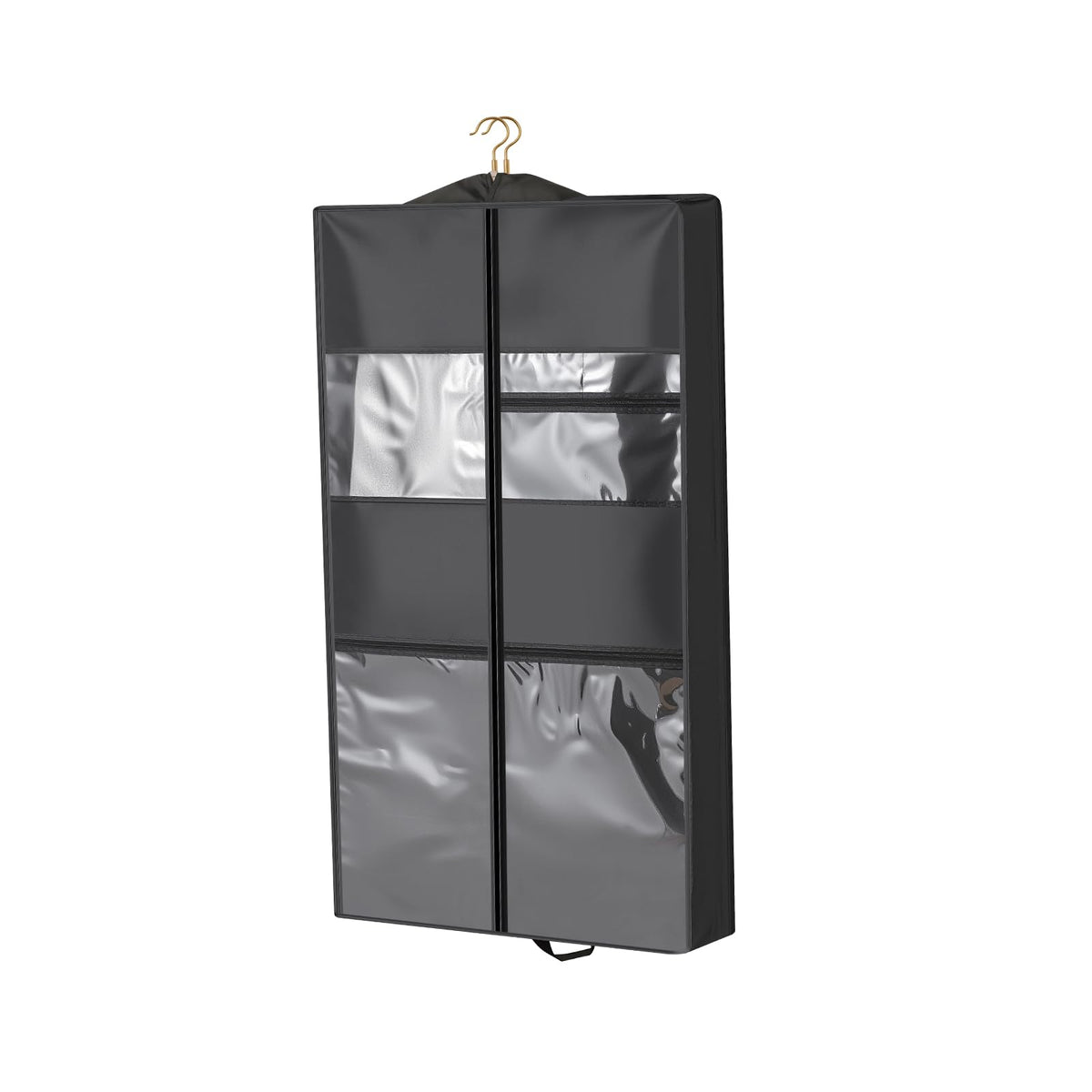 2 Packs Breathable Hanging Garment Bags for Clothes & Suits - 45" Fabric Suit Bags for Closet Storage, Garment Covers for Coats, Dresses, Jackets, Shirts, Wardrobe Protector (ecru)