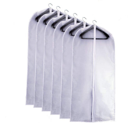 Garment Bags for Hanging Clothes 24"X48"Suit Bags for Closet Storage Plastic Waterproof Suit Cover Bags with Zipper for Suit, Sweaters, Coat Protector Travel Closet Clothing