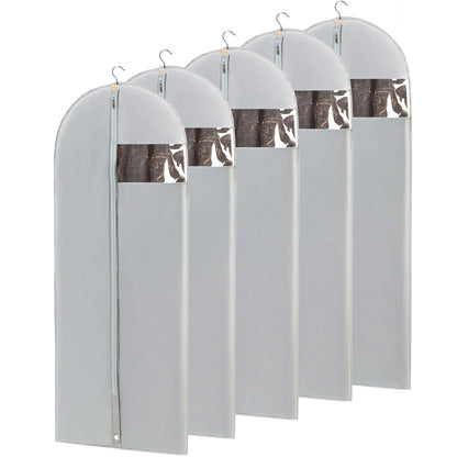 Garment Bags for Hanging Clothes 24"X48"Suit Bags for Closet Storage Plastic Waterproof Suit Cover Bags with Zipper for Suit, Sweaters, Coat Protector Travel Closet Clothing