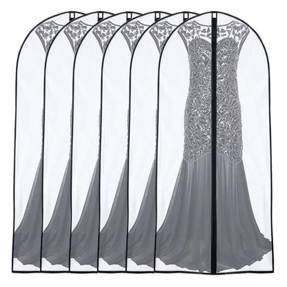 Garment Bags for Hanging Clothes 24"X48"Suit Bags for Closet Storage Plastic Waterproof Suit Cover Bags with Zipper for Suit, Sweaters, Coat Protector Travel Closet Clothing