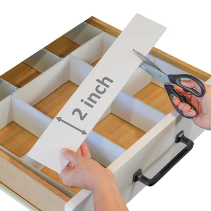 Customizable Grid Drawer Dividers, Cut to Fit Organizer