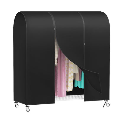 Zilink Clear Garment Rack Cover Transparent Clothes Rack Cover 50 in