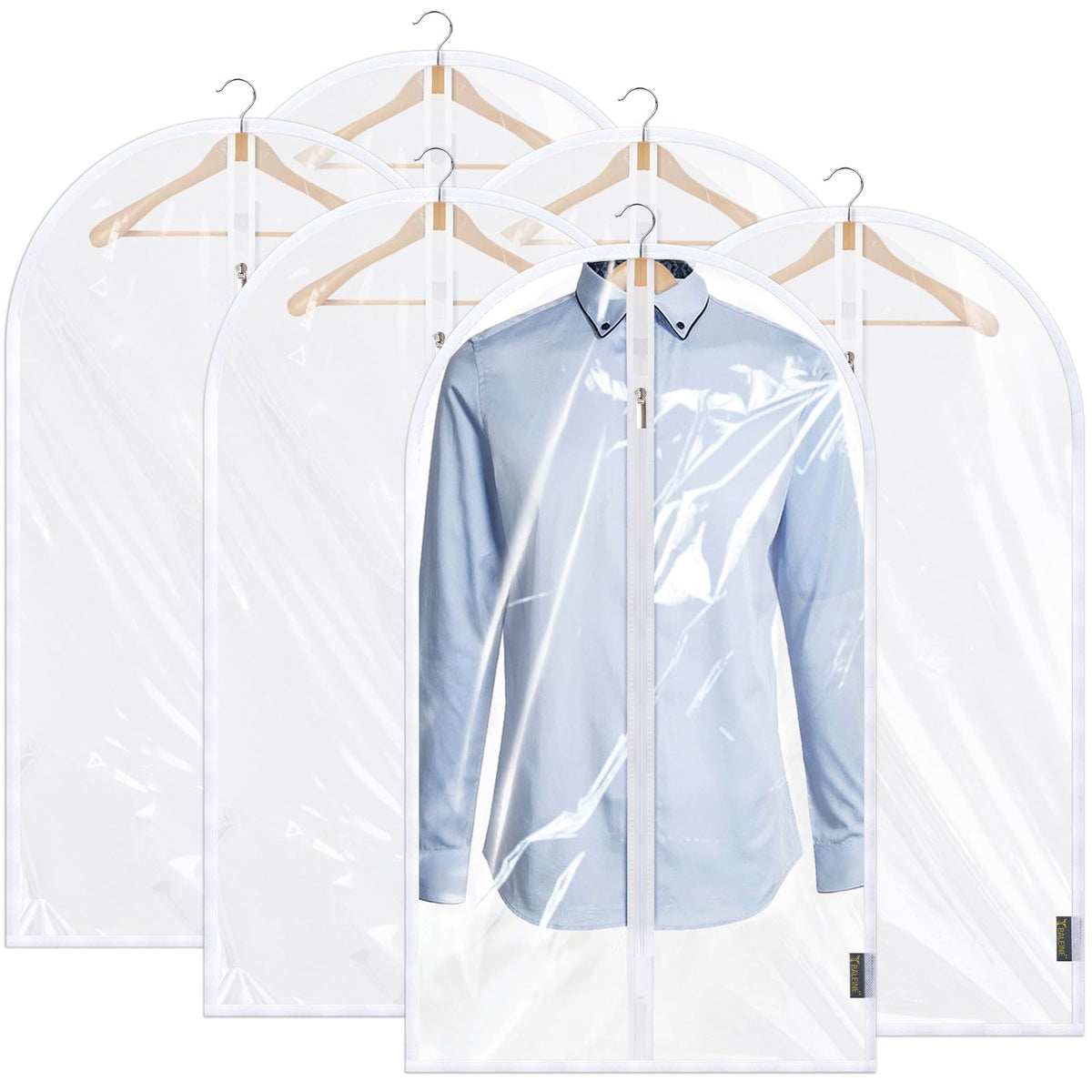 BALEINE 2PK Garment Bags for Hanging Clothes, 40" Suit Bag for Closet