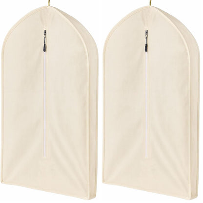 100% Cotton Garment Bag | Long | Breathable Garment Bags for Hanging Clothes | Garment Storage Bag for Long Dresses & Coats Storage | Pack of 1 (42 Inch)