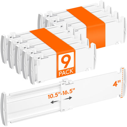 Lifewit 3.2" High Drawer Dividers for Clothes, Adjustable Drawer Organizers