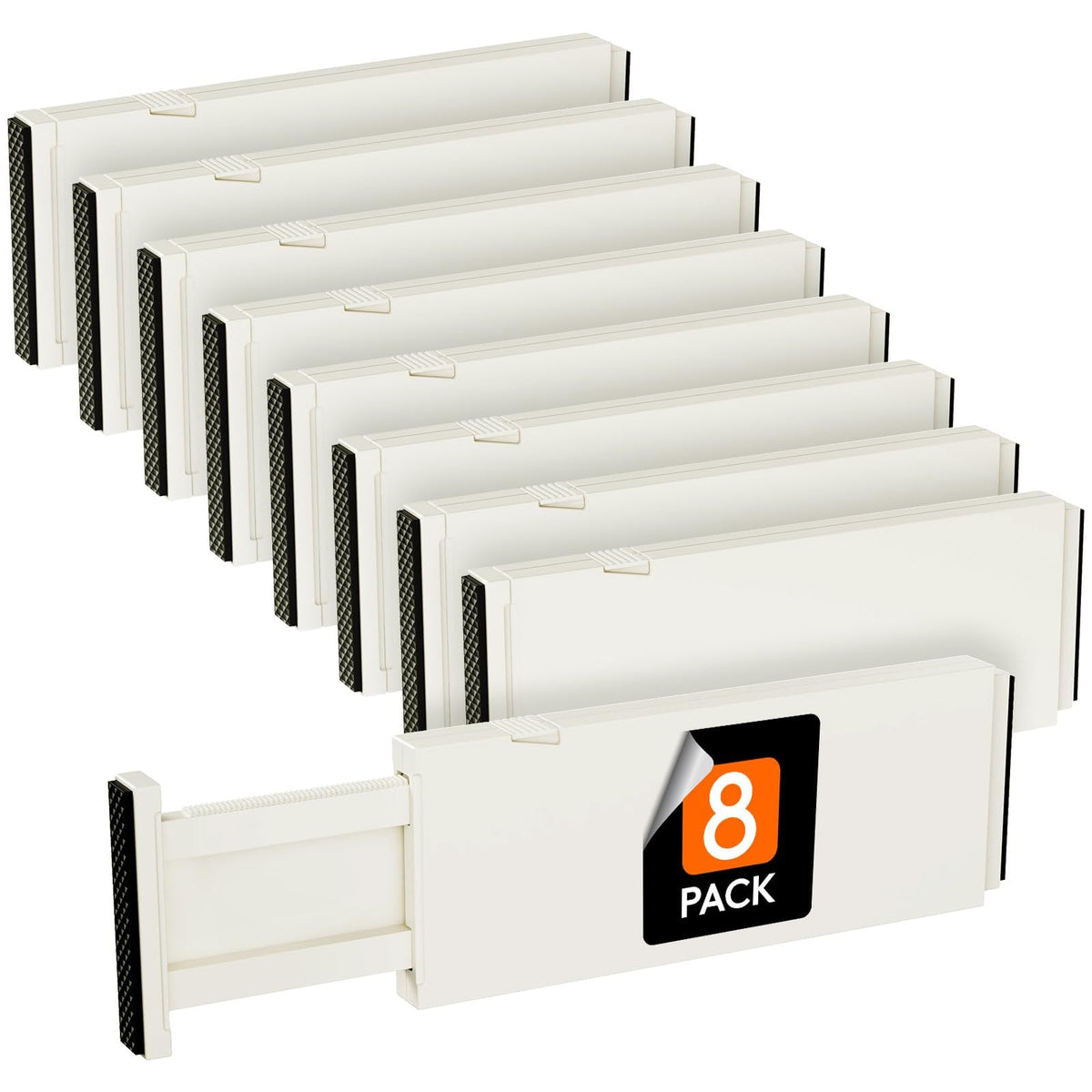 Lifewit 4" High Upgrade Drawer Divider, Adjustable Drawer Organizer Clothes
