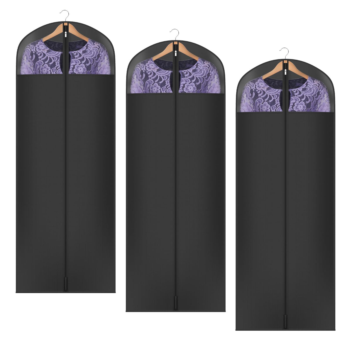 Univivi Garment Bag for Moving, Heavy Duty Suit Bag, 60 Inch, Set of 1