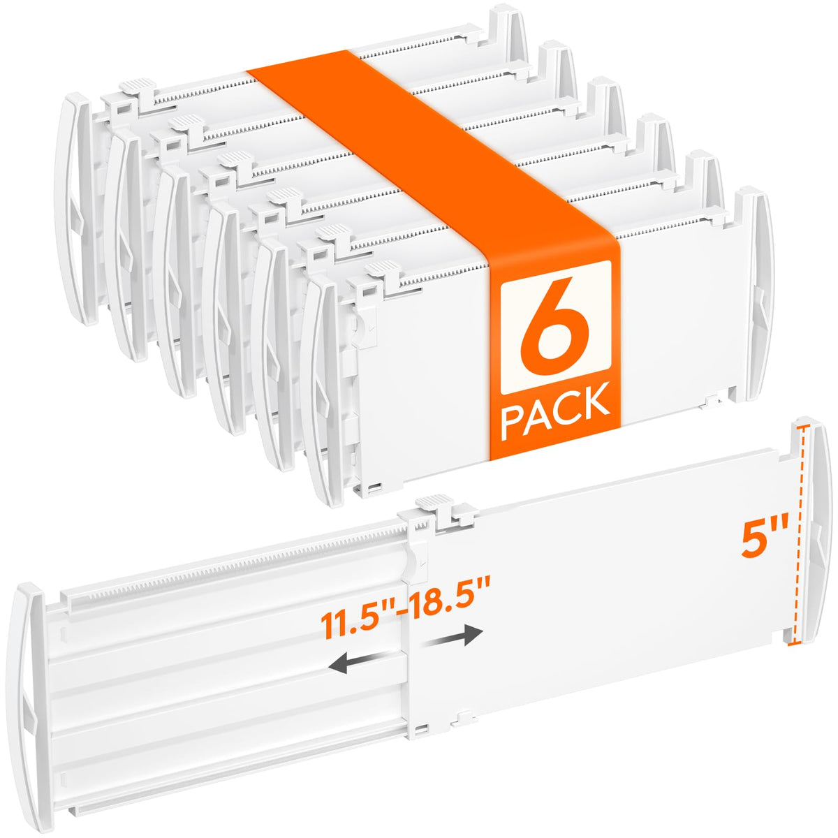 Lifewit 9 Pack 4" High Drawer Dividers, Adjustable Drawer Organizer Clothes