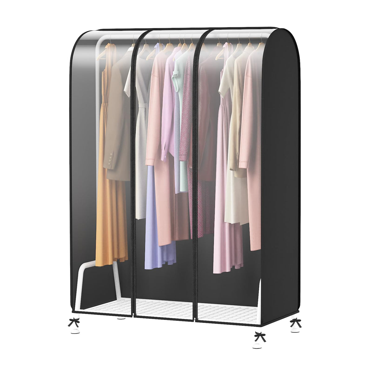 Zilink Clear Garment Rack Cover Transparent Clothes Rack Cover 50 in