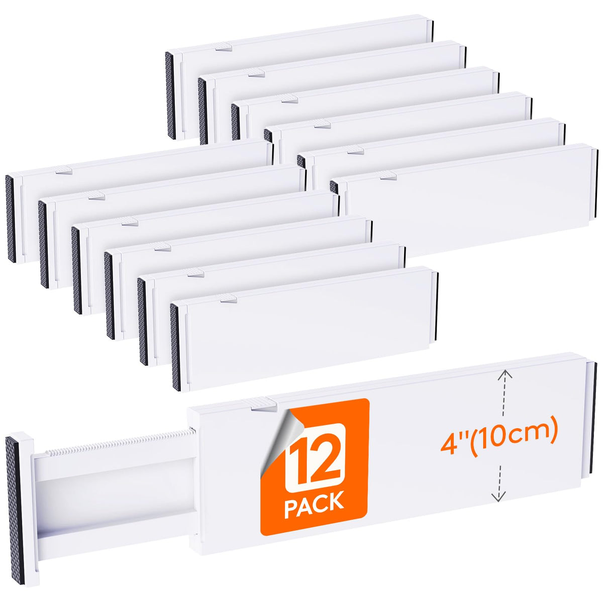 Lifewit 2.36" Upgrade Kitchen Drawer Dividers, Adjustable Drawer Organizer