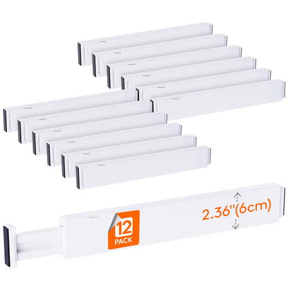 Lifewit 5" Tall Upgrade Drawer Dividers, Adjustable Deep Drawer Organizer