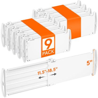 Lifewit 6" Tall Drawer Dividers, Adjustable Deep Drawer Organizer Clothes