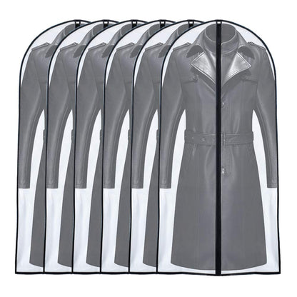 Garment Bags for Hanging Clothes 24"X48"Suit Bags for Closet Storage Plastic Waterproof Suit Cover Bags with Zipper for Suit, Sweaters, Coat Protector Travel Closet Clothing