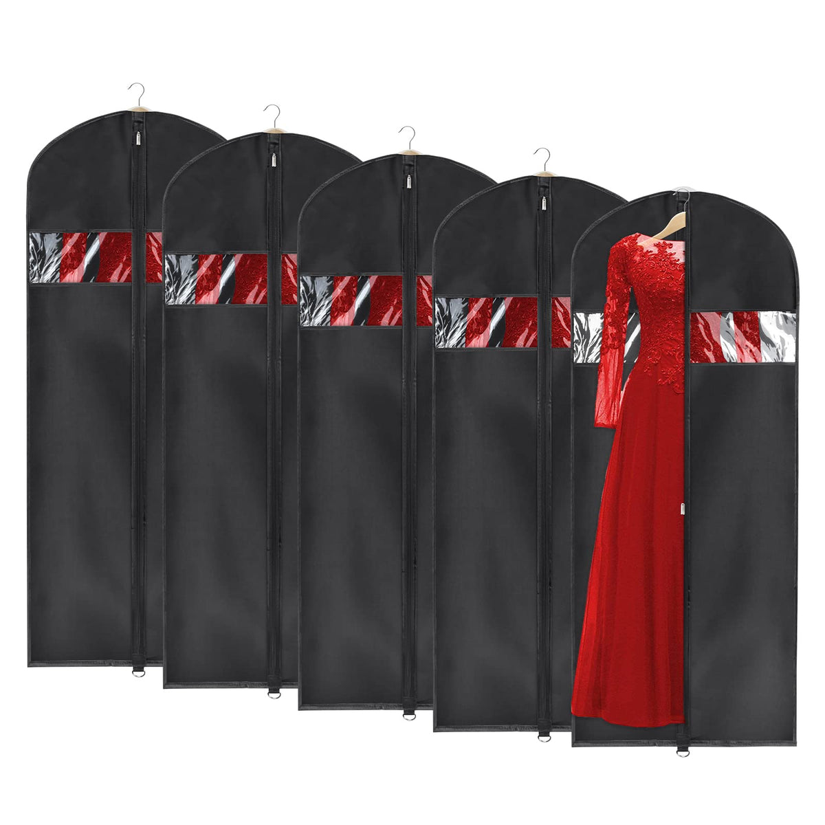 Univivi Garment Bag for Moving, Heavy Duty Suit Bag, 60 Inch, Set of 1
