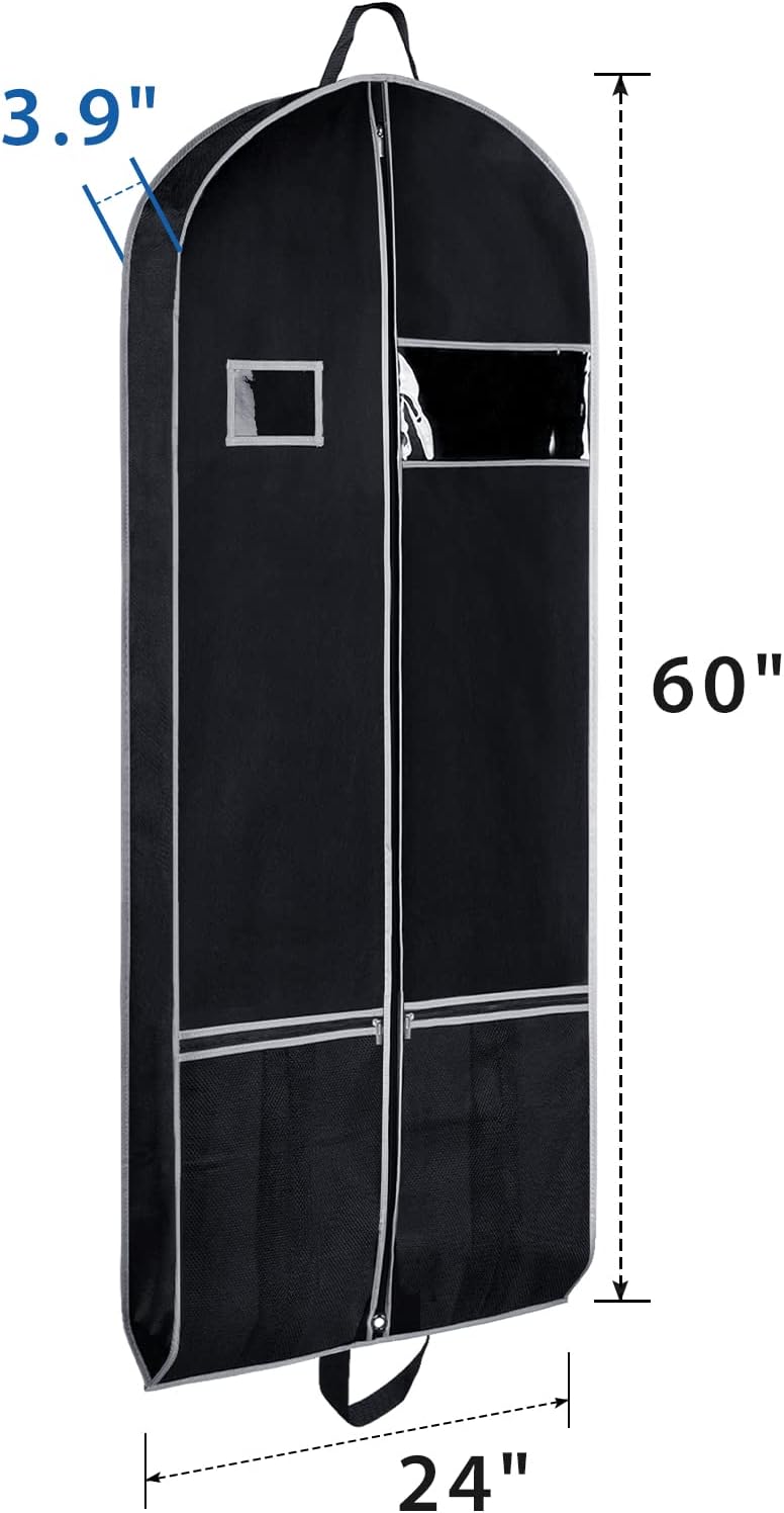 Zilink Long Garment Bags for Dresses Coat Bags for Travel & Storage 60 in