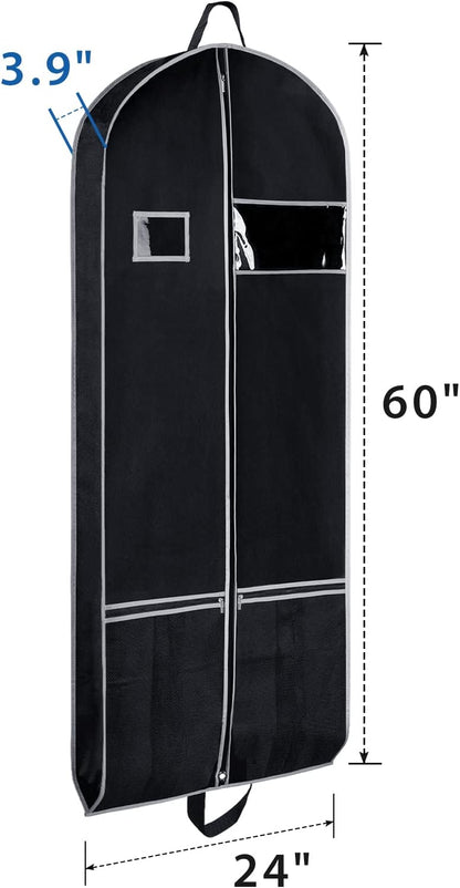 Zilink Long Garment Bags for Dresses Coat Bags for Travel & Storage 60 in