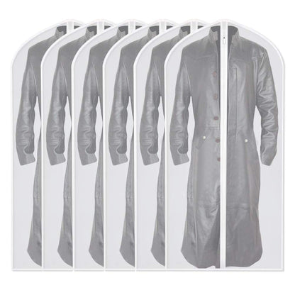 Garment Bags for Hanging Clothes 24"X48"Suit Bags for Closet Storage Plastic Waterproof Suit Cover Bags with Zipper for Suit, Sweaters, Coat Protector Travel Closet Clothing