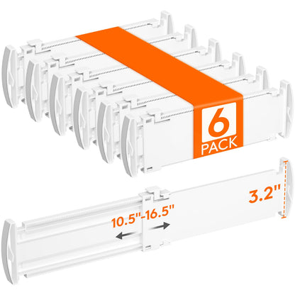 Lifewit 12 Pack 4" High Drawer Dividers, Adjustable Drawer Organizer Clothes