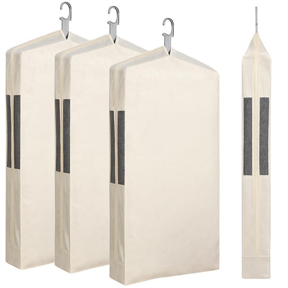 Aliceset 3 Pcs 24x40 In Pure Cotton Garment Storage Bag for Hanging Clothes