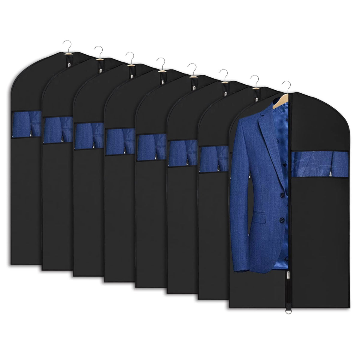 Univivi Garment Bag for Moving, Heavy Duty Suit Bag, 60 Inch, Set of 1