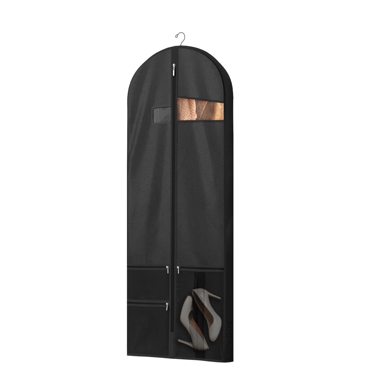 Lazebox Garment Bags for Travel and Closet Storage with Zipper, 65'' Long Dress Bag for Gowns Long