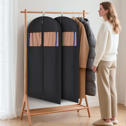 Syeeiex Compression Hanging and Space Saving Garment Bag, 54 Inch, Black