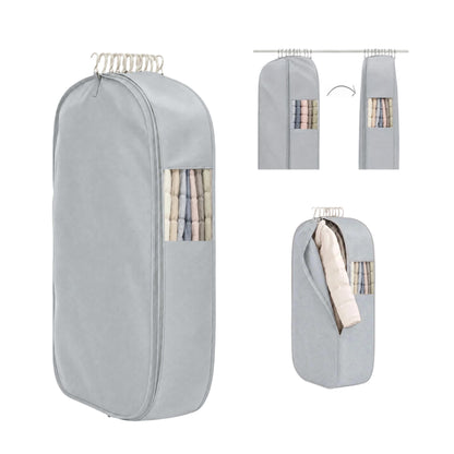 Space Saving Hanging Compression Garment Bag for Coats & Jackets