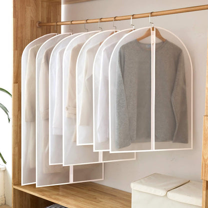 60" Clear Hanging Garment Bags Protect Extra Long Dresses & Gowns