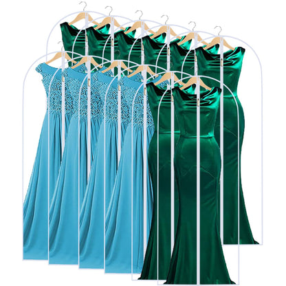 Garment Bags for Hanging Clothes 24"X48"Suit Bags for Closet Storage Plastic Waterproof Suit Cover Bags with Zipper for Suit, Sweaters, Coat Protector Travel Closet Clothing