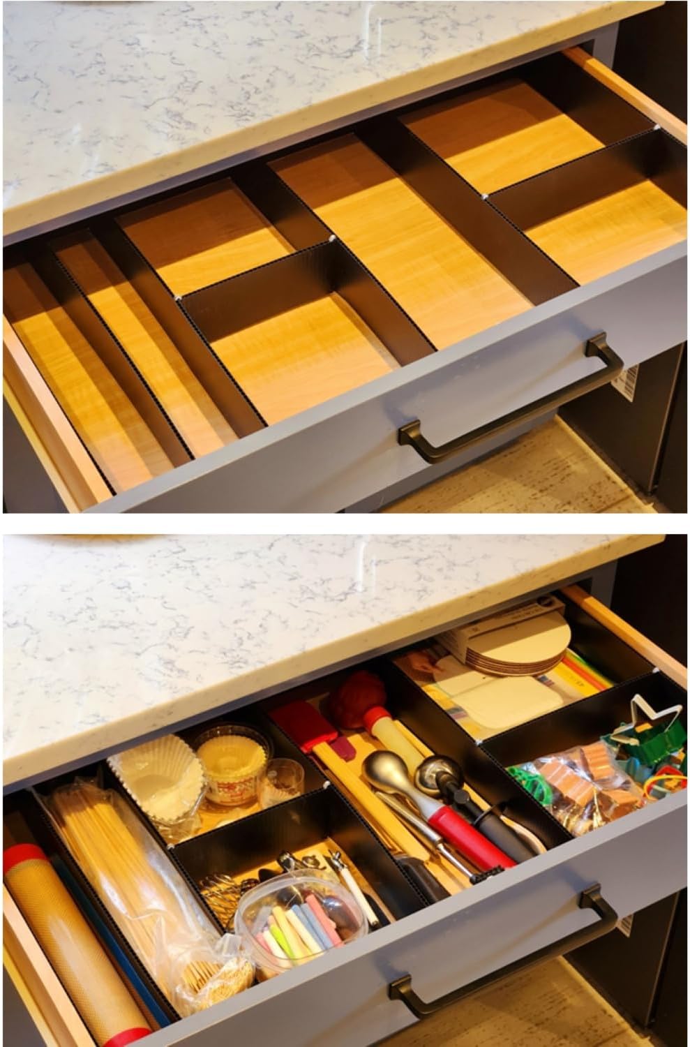 Customizable Grid Drawer Dividers, Cut to Fit Organizer