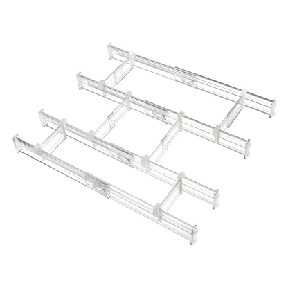 Vtopmart 6" Tall Upgrade Drawer Dividers, 12.8"-22.3" Expandable, 8 Pack