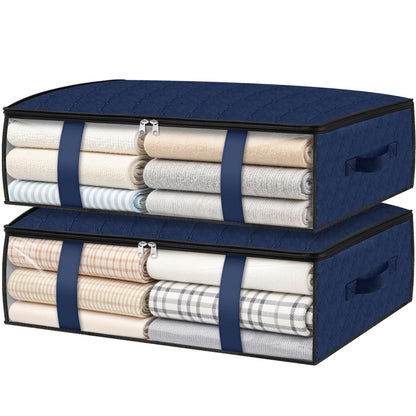 3 Pack Storage Bags, 40L Clothes Storage Containers, Foldable Storage Bins