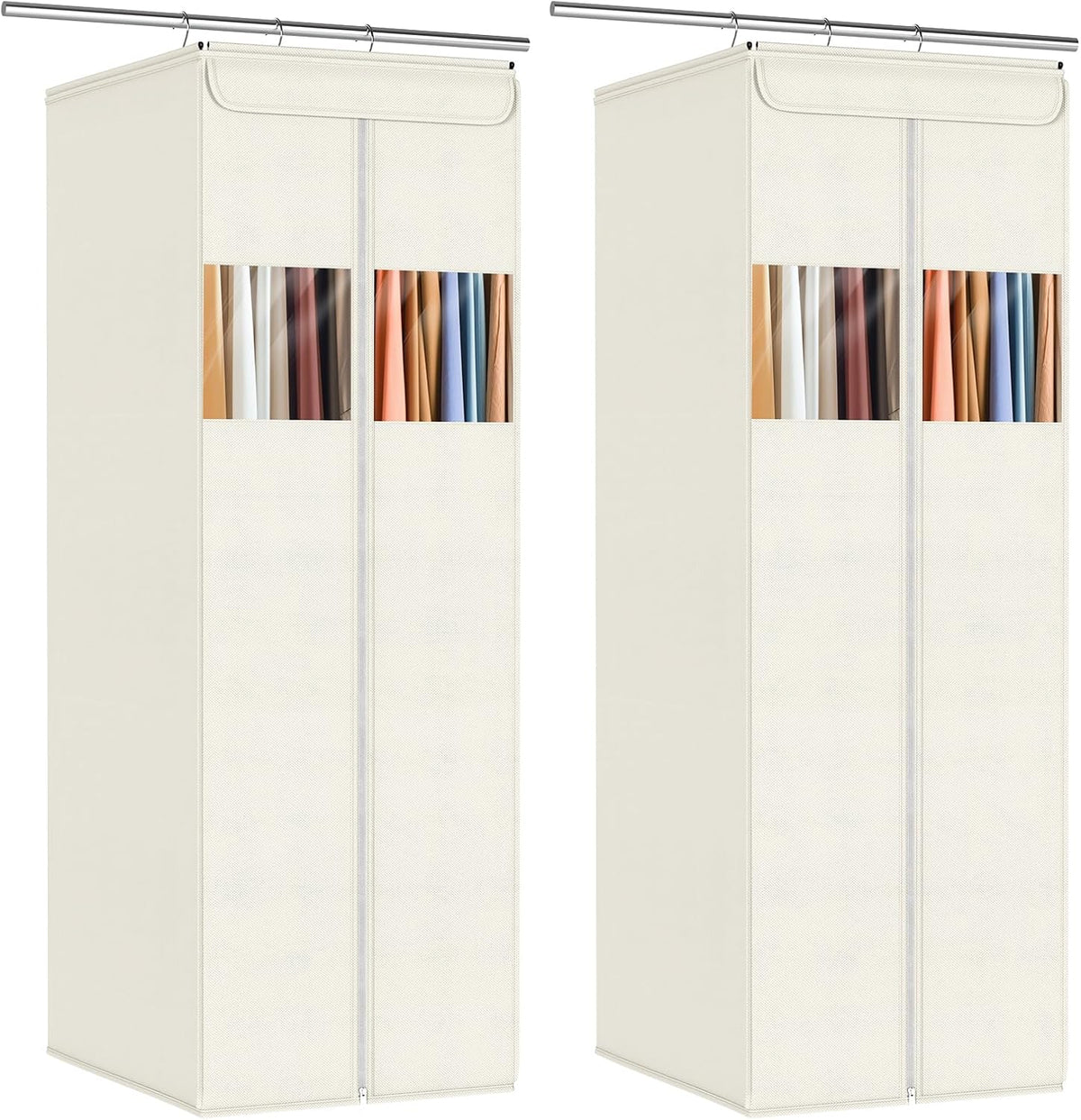 Zilink Clear Garment Bags for Hanging Clothes Garment Storage Bags 54 in