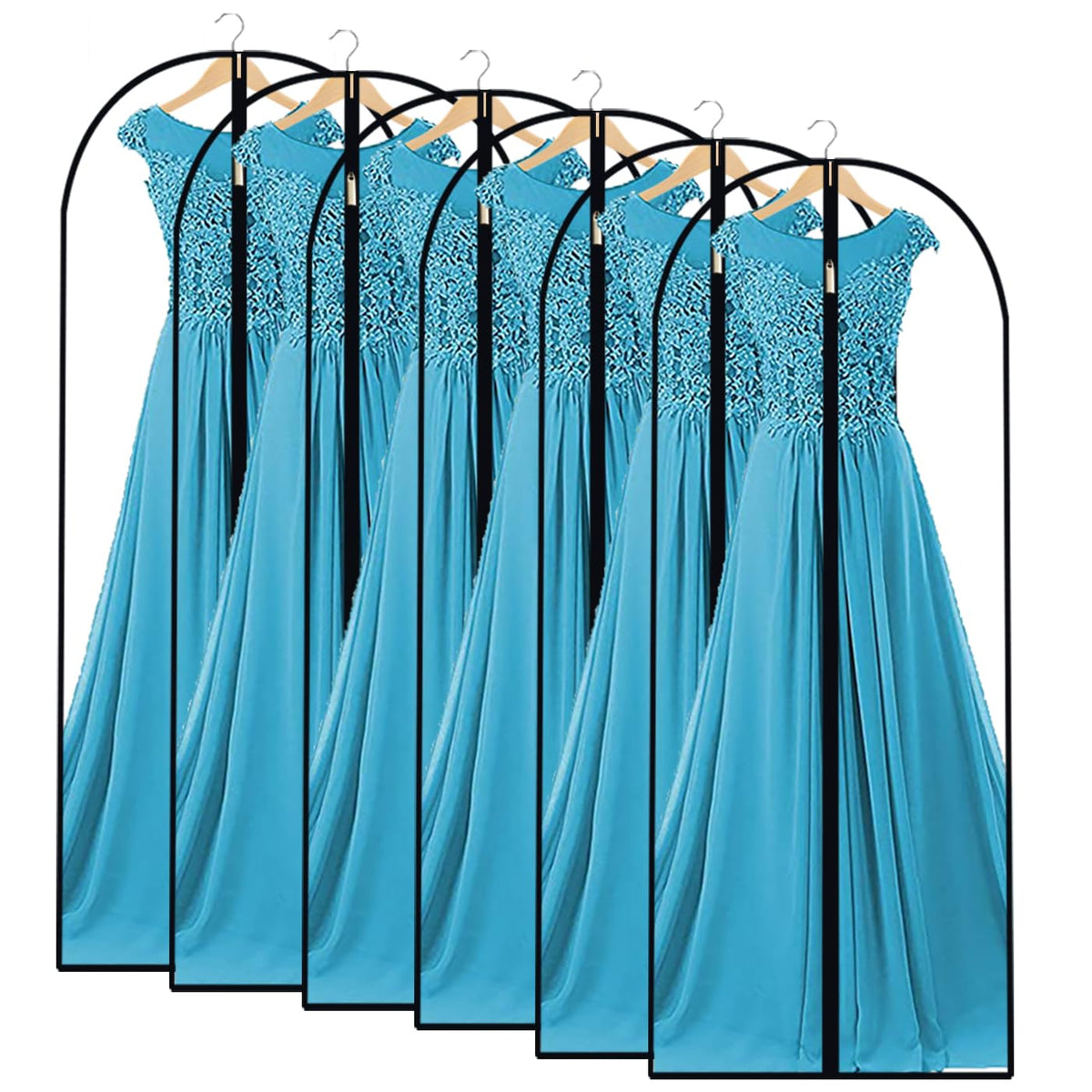 Garment Bags for Hanging Clothes 24"X48"Suit Bags for Closet Storage Plastic Waterproof Suit Cover Bags with Zipper for Suit, Sweaters, Coat Protector Travel Closet Clothing