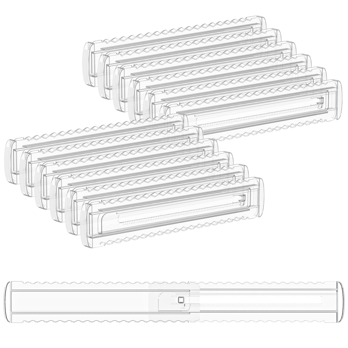 12 Pack 4" High Drawer Dividers for Clothes, 10.2"-16.5" Expandable