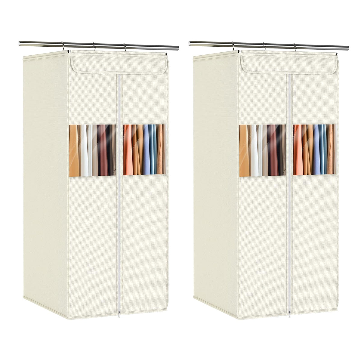 Zilink Clear Garment Bags for Hanging Clothes Garment Storage Bags 54 in