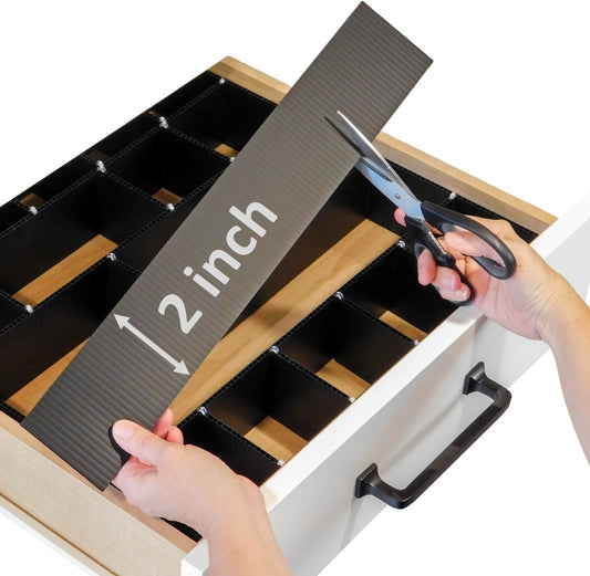 Customizable Grid Drawer Dividers, Cut to Fit Organizer