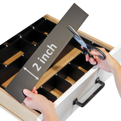 Customizable Grid Drawer Dividers, Cut to Fit Organizer