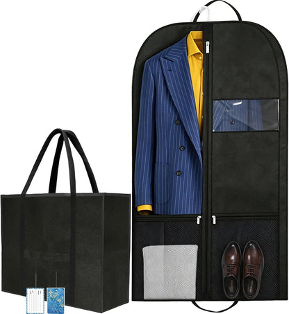 Premium Suit Bag for Travel, Wardrobe Garment Bag with Shoe Compartment