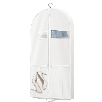 Lazebox Garment Bags for Travel and Closet Storage with Zipper, 65'' Long Dress Bag for Gowns Long