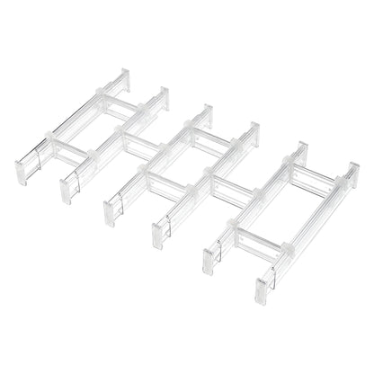 Vtopmart 4" Regular Upgrade Drawer Dividers for Clothes, 12.8"-22.3" 8 Pack