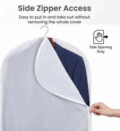 40" Garment Bags for Hanging Clothes, 6 Pack