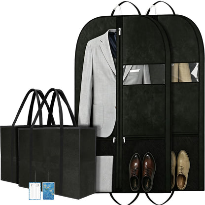 Premium Suit Bag for Travel, Wardrobe Garment Bag with Shoe Compartment