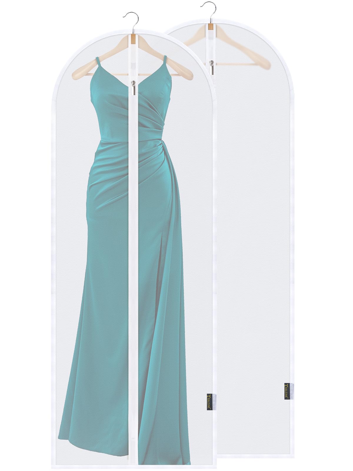 BALEINE 2PK Garment Bags for Hanging Clothes, 40" Suit Bag for Closet