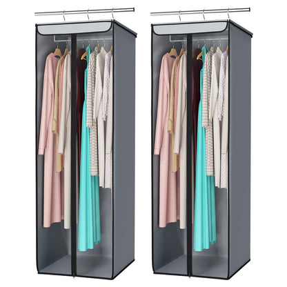 Univivi Garment Bags for Hanging Clothes, Cloth Bag 54 In, 1 PCS, Grey