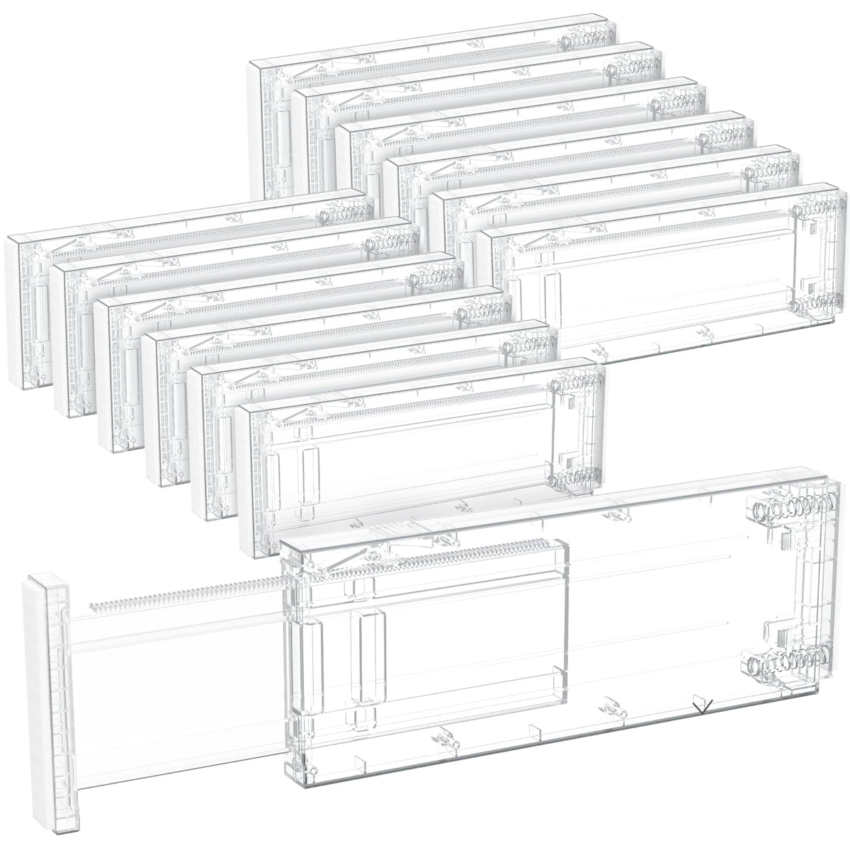 Lifewit 4" High Upgrade Drawer Divider, Adjustable Drawer Organizer Clothes