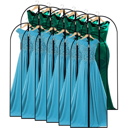 Garment Bags for Hanging Clothes 24"X48"Suit Bags for Closet Storage Plastic Waterproof Suit Cover Bags with Zipper for Suit, Sweaters, Coat Protector Travel Closet Clothing
